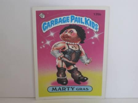 135b MARTY Gras 1986 Topps Garbage Pail Kids Card